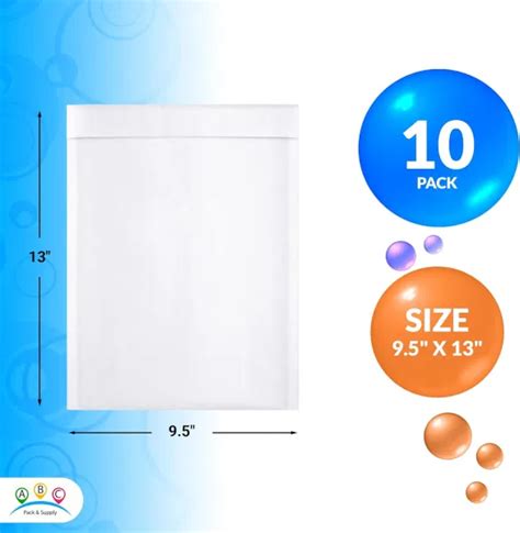 Dropship Kraft Bubble Mailer 9 5 X 13 Inch Pack Of 10 White Kraft