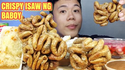 Crispy Isaw Ng Baboy Mukbang Pig Intestine Mukbang Pinoy Mukbang