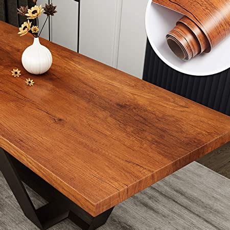 Amazon Glow U Faux Oak Wood Grain Contact Paper For Cabinets