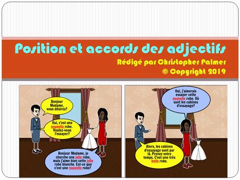 French Position And Agreement Of Adjectives Key Stage 3 Teaching Resources