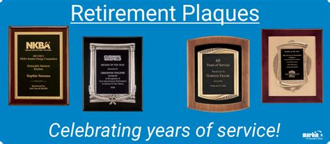 Retirement Plaques | Retirement Gifts | Wording and Products