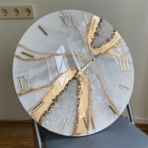 Epoxy Resin Art Clocks Etsy