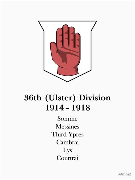 "36th (Ulster) Division" T-shirt by Antilles | Redbubble