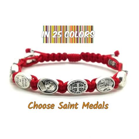 Catholic Saints Bracelet Blessing Bracelet Protection Etsy