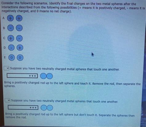 Solved Consider The Following Scenarios Identify The Final Chegg