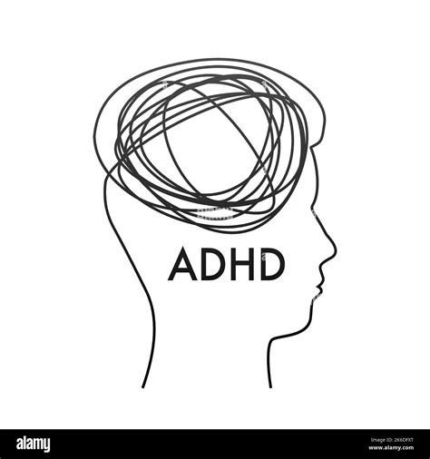 Trastorno De Atención Del Tda H Prevenir El Tda H Ilustración De