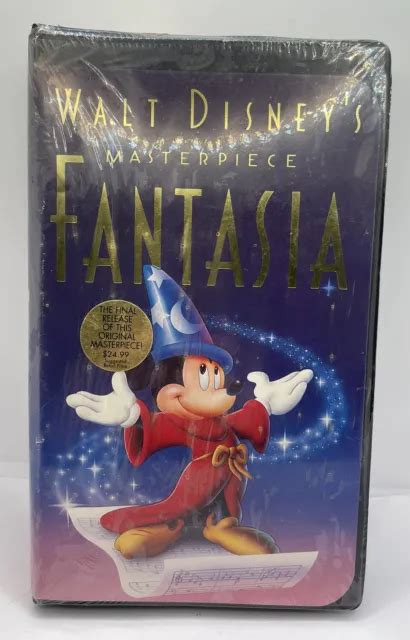 Rare Sealed Walt Disneys Masterpiece Fantasia Vhs Black Diamond