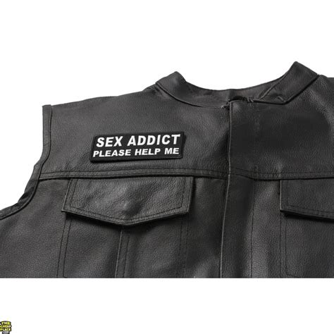 Sex Addict Please Help Me Patch Embroidered Patches