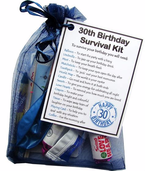 Smile Ts Uk 30th Birthday Survival Kit T Novelty 30th T For