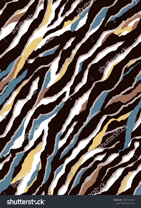 Seamless Zebra Pattern Camouflage Print Stock Illustration 1947319660 ...