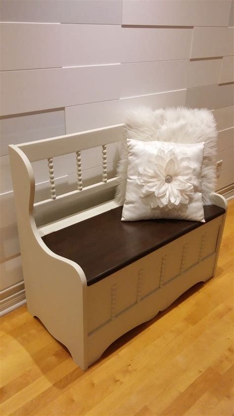 Banc De Qu Teux Relook In Refurbished Furniture Storage Bench