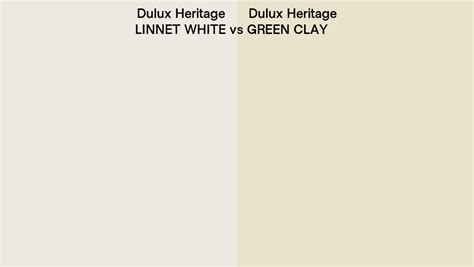 Dulux Heritage Linnet White Vs Green Clay Side By Side Comparison