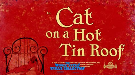 Cat On A Hot Tin Roof 1958