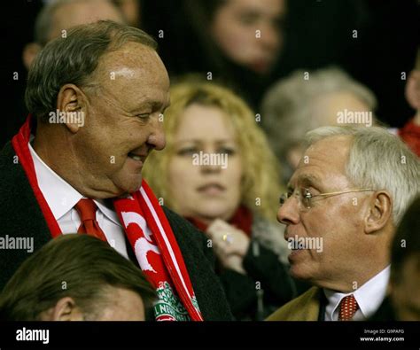 New liverpool owners george gillett r and tom hicks hi-res stock ...