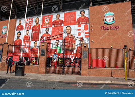 Liverpool Anfield Stadium England Editorial Image Image Of Europe