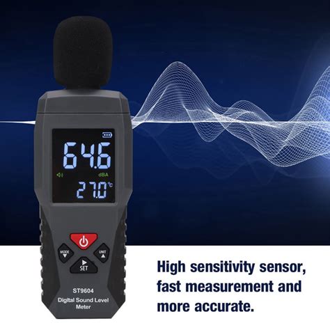 Digital Sound Level Meter Decibel Meter With Range 30 130 Dba Db Decibel Detector With Automatic