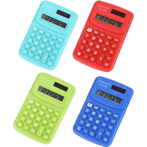 Lot De Mini Calculatrices De Poche Chiffres Pour La Maison Le