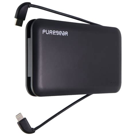 PureGear PureJuice 10 000mAh Portable Charger For IPhone More Black