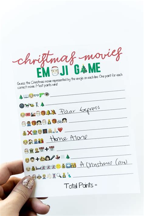 Free Printable Christmas Emoji Game | Fun christmas games, Christmas ...