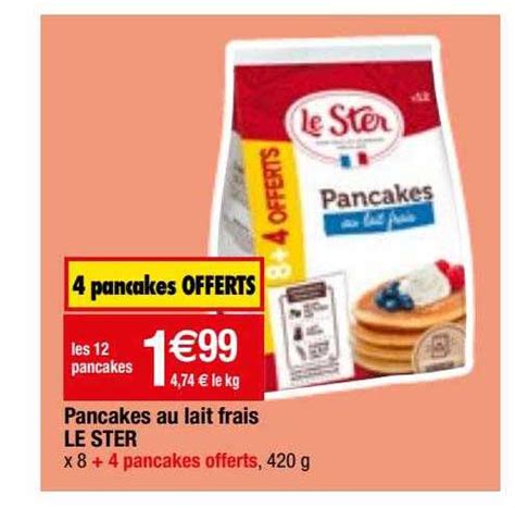 Promo Pancakes Au Lait Frais Le Ster Chez Migros France ICatalogue Fr