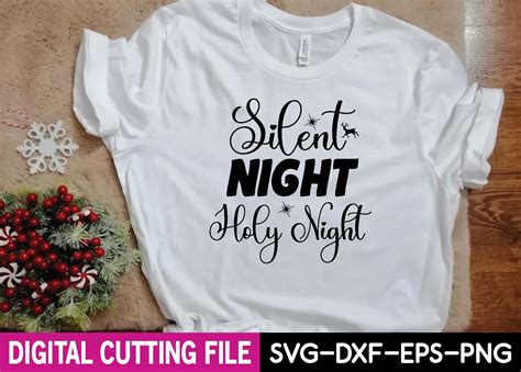 Silent Night Holy Night Graphic by Svg Design Shop · Creative Fabrica