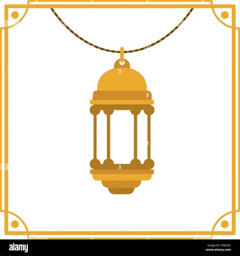 Ramadan Kareem Lantern Hanging Icon Stock Vector Image Art Alamy