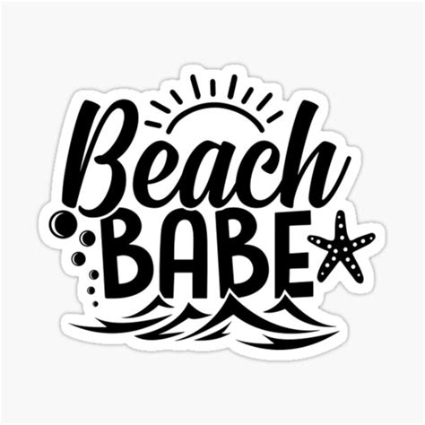 Beach Babe Sticker For Sale By DavidSaiz Redbubble