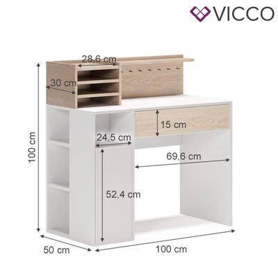 Vicco Bureau Table De Bricolage Table De Travail Table De Dessin