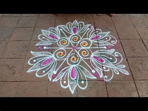 Aadi Special Lotus Rangoli X Dots Thamarai Kolam Friday Kolam