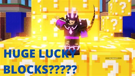 Bedwars Added Huge Lucky Blocks Roblox Bedwars Youtube