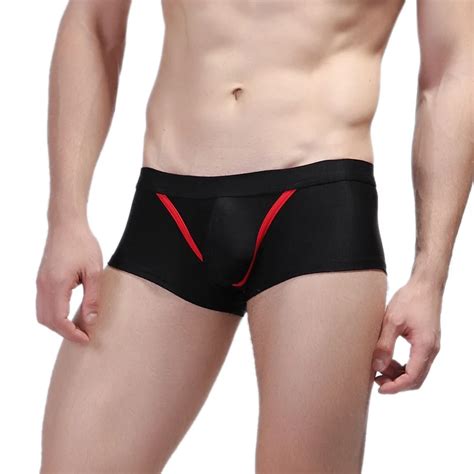 WJ Brand Men Sexy Nylon Breathable Comfortable Summer Boxer Underwear