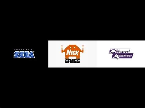 Combo Logos Sega Nick Games The Creative Assembly Youtube