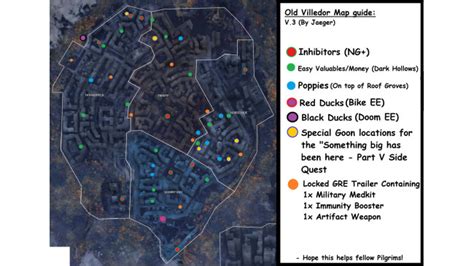 Dying Light 2 Old Villedor Marked Map