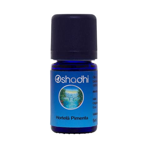 Óleo Essencial De Hortelã Pimenta Orgânico 5ml Da Oshadhi Useorganico