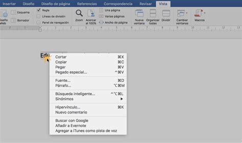 Word 2016 Word En Mac