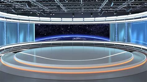 Virtual Tv Studio News Set 35 2 3d Renderingvirtual Set Studio For