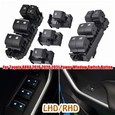 Lighted LED Power Single Window Switch Set For Toyota RAV4 RAV 4 2019