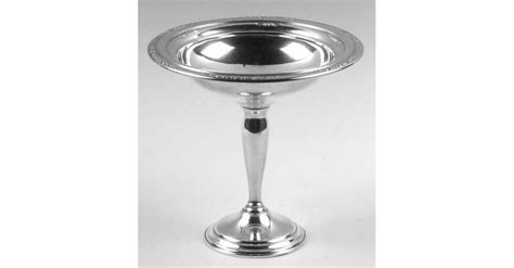 Courtship Sterling 1936 Hollowware Weighted Round Compote Height X