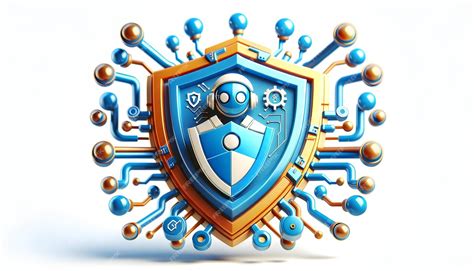 Premium Photo 3d Cyber Guardian Crest A Cybersecurity Icon Emblem For