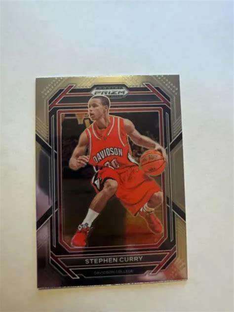 Stephen Curry Panini Prizm Draft Picks Davidson Wildcats