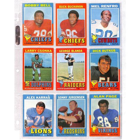 At Auction Topps Football Cards