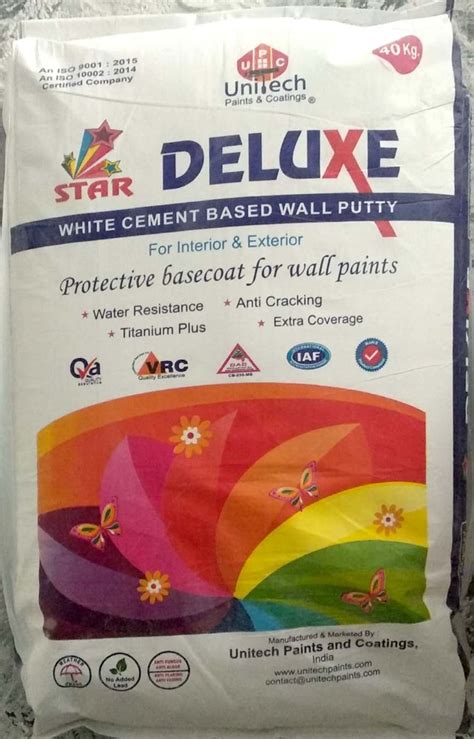 Deluxe White Cement Based Wall Putty Kg At Rs Bag In Jhansi