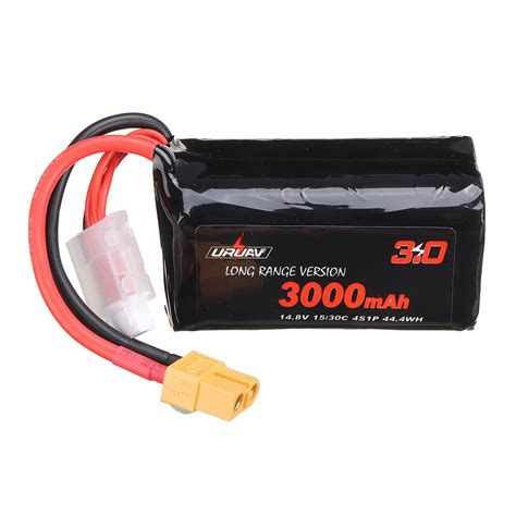 Uruav Vtc6 18650 4s 14 8v 3000mah 15 30c 4s1p Lr Li Ion Lionpack Battery Xt60 Plug For Geprc