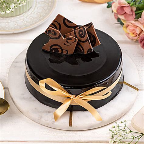 Buy Send Decorated Chocolate Truffle Cake 1 Kg Eggless Online FNP