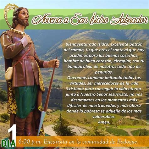 Novena A San Isidro Labrador Camino Y Oraci N