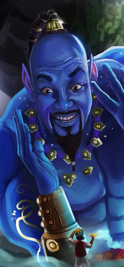 1242x2668 Genie In Aladdin Artwork Iphone XS MAX ,HD 4k Wallpapers ...