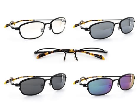 QT SUN Spex Oval Kit Pack 1 Frame W 4 Fashionable Magnetic Clip On