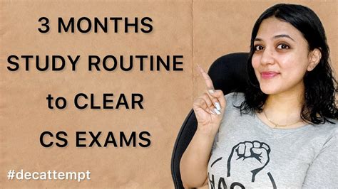 Months Study Routine To Clear Cs Exams How To Plan Strategy From