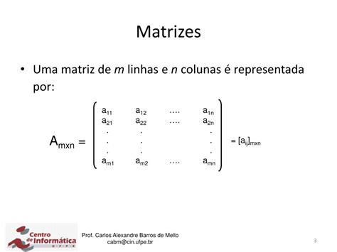 PPT Álgebra Linear Matrizes PowerPoint Presentation free download