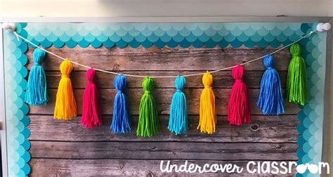 Yarn Tassel Garland Diy Undercover Classroom Diy Tassel Garland